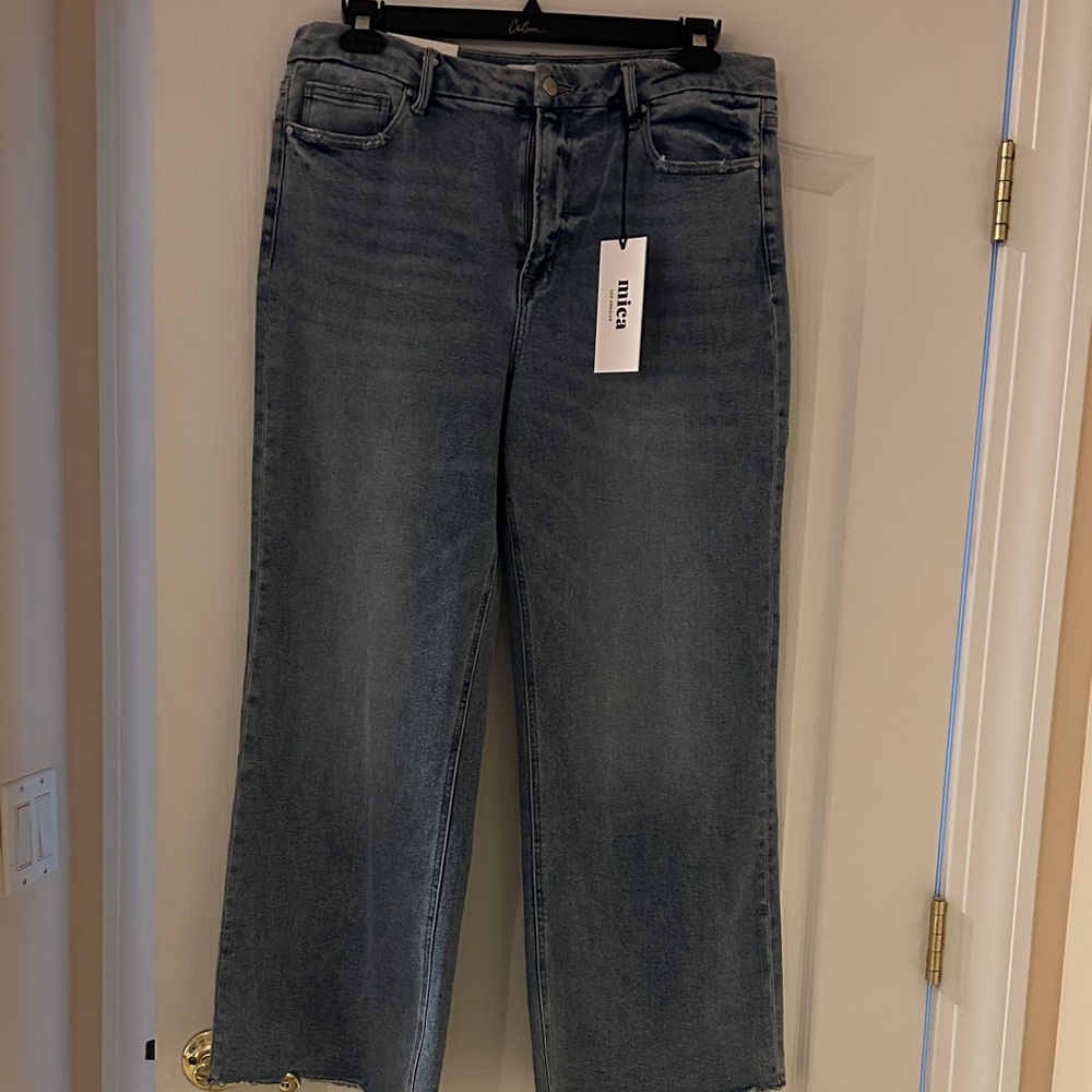 Mica Size 32 Wide Leg Blue Denim Women Jeans
